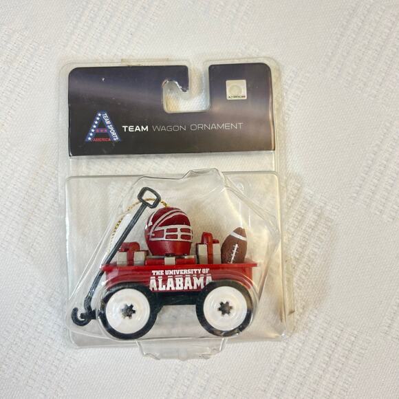 Alabama Crimson Tide Team Wagon Ornament Roll Tide Team Sports America - Picture 2 of 8